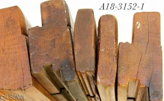 various wood wooden MOLDING PLANE carpenter tools complex and beads 3