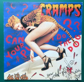 The Cramps Can Your Pussy Do The Dog? Uk 7 " 45 Vinyl P/s Ns 110 Orange Vinyl