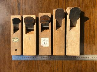 Japanese Carpenter Tool Kanna Hand Plane Shave Woodworking Diy 5 - Piece Set/ J1