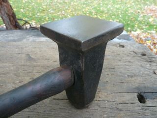 Vintage Blacksmith/anvil/forge 3 1/8 " Flatter Hammer Vg