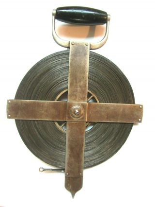 Vintage Dietzgen Surveyors Engineer Steel Tape Tool 200 