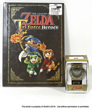 Legend Of Zelda Mens Watch Hyrule Triforce Crest Wrist Nintendo,  Book