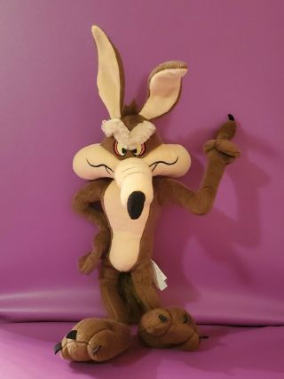 Looney Tunes Wile E Coyote 18” Plush Stuffed Animal Bendable Ears Entertainment