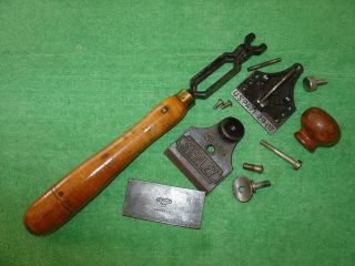 Vintage Stanley No.  82 Scraper Plane Woodworking Tool W/ (sw) Cutter Made In Usa
