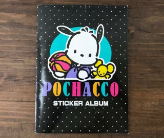 Vintage Sanrio 1995 Pochacco Dog Sticker Album 200,  Twin Star Hello Kitty Snoopy