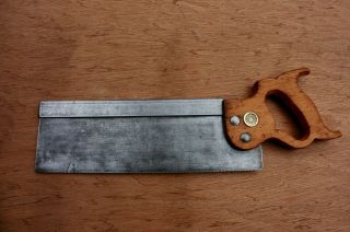 Vintage Henry Disston & Sons Back Saw 12 ".