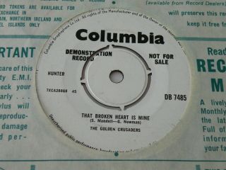 THE GOLDEN CRUSADERS ' I DON ' T CARE ' DEMO 45 UK COLUMBIA 1965 2