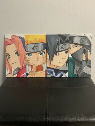Naruto Team 7 Painting 10x20in