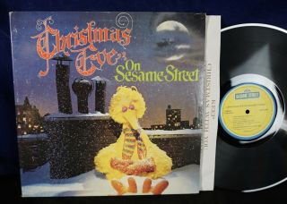 Sesame Street: Christmas Eve On Lp Big Bird Muppets Puppets Nm/mint