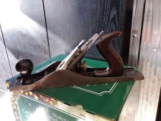 Vintage Stanley Bailey Plane.  No.  5 Usa,  1910,  Old Woodworking Tool Smooth Bottom