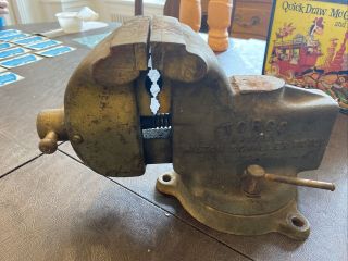 Vintage Torco / Wilton 3 1/2 " Jaw Bench Vise W/ Anvil & Pipe Jaws