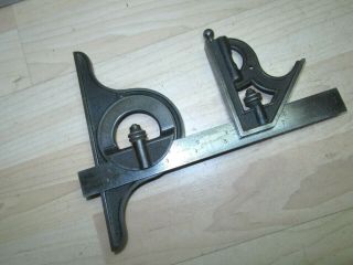 Early Vintage L S Starrett Machinist Square Combination Head & Angle Finder