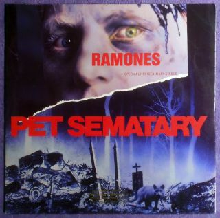 The Ramones 1989 12 " Pet Sematary W/sheena Is A Punk Rocker,  … Promo Sterling Ex,