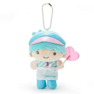 Sanrio Kiki Candy Store Clerk Key Chain Plush Doll Pink Lollipop 861367