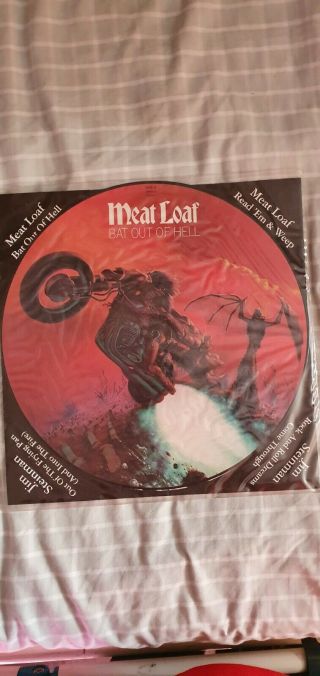Meat Loaf Bat Out Of Hell Limited Edition 12 Inch Picture Disc Vinyl Record Epic