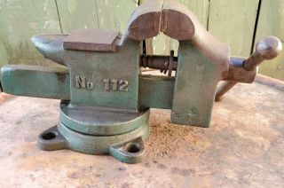 Littlestown No.  112 Swivel Bench Vise With Anvil