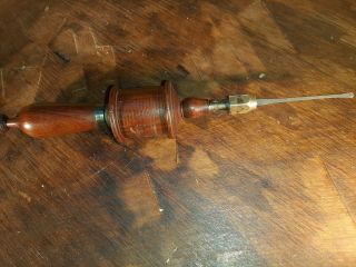 Antique K.  S Murba 1863 Wooden Bow Drill Carpenter 