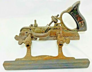 Stanley No 45 S Combination Woodworking Plane Antique 1884 Made In Usa Estate