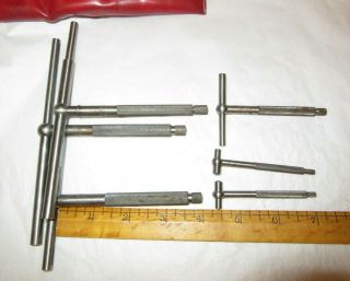 VTG Starrett No.  S229G Set of 5 Telescoping Gages,  579F Lg Gage Extra,  Red Case 3