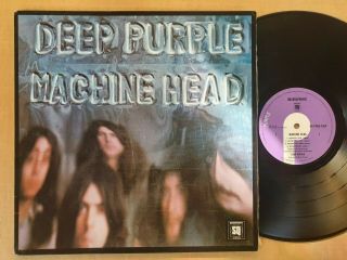Deep Purple - Machine Head Gatefold Rare With Lyric Sheet Lp Vinyl Near