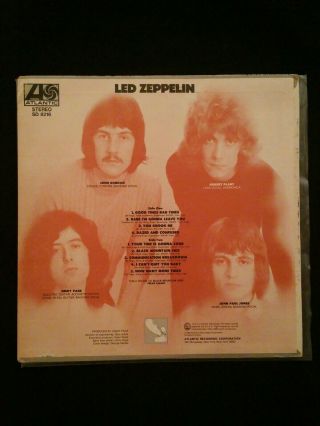 LED ZEPPELIN: Self Titled - 1969 - SD 8216 - Vinyl LP 2
