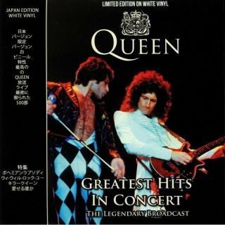 Queen - Greatest Hits In Concert Ltd Edition White Vinyl Lp Cplvny336