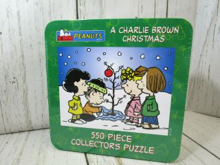 Peanuts - A Charlie Brown Christmas 550 Piece Puzzle Usaopoly In Tin -