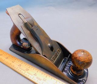 Stanley Rule & Level Co.  4 1/2 Extra Large Smooth Plane Wwii Era