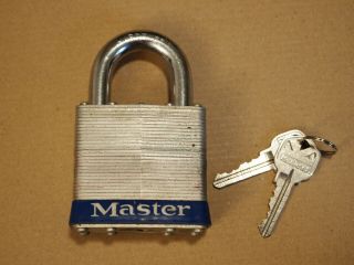 Master Lock System 29 high security padlock,  keyed 2