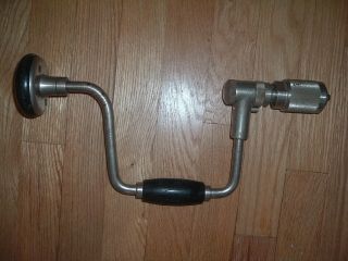 Vintage Bell System - B Stanley Closed Ratchet Brace Drill No.  2101a 10 In.