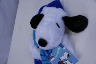 Peanuts Snoopy Light Up Musical Christmas Stocking Blue 20 "