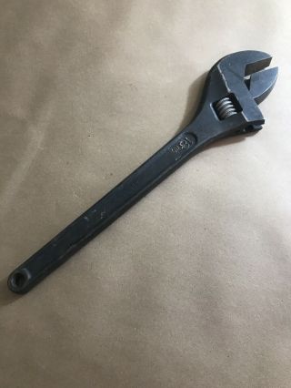 Vintage 18 " A218 Adjustable Wrench Diamond Tool & Horseshoe Co.