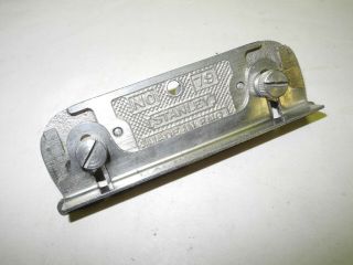 Vintage Stanley Tools 79 Side Rabbet Plane,  Complete,  Cast Iron,  Nickel Plate