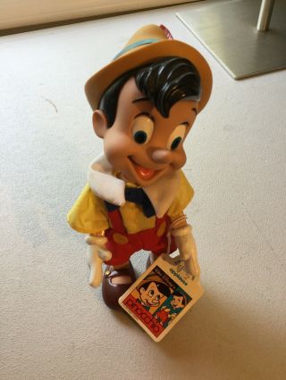 Walt Disney Pinocchio Jointed Applause Doll - Vintage With Tag 9 1/2 "
