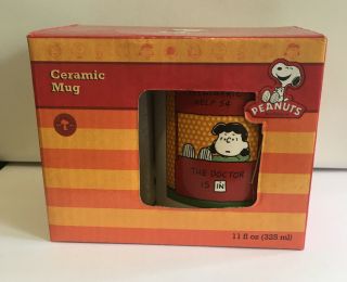 Vintage Peanuts Lucy Coffee Tea Ceramic Mug Cup 11 Oz.  Old Stock