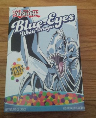 Blue Eyes White Dragon Yugioh Cereal Anime Berry Blast Collectible