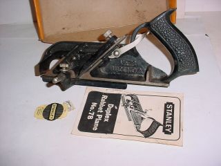 Vintage Stanley 78 Duplex Rabbet Plane Made In England Complete & Instructions