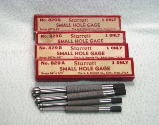 (0968) Starrett Collectors Patented 1928,  No.  829 Small Hole Gages