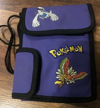 Vintage Nintendo Pokemon Purple Gameboy Bag Case Gotta Catch 