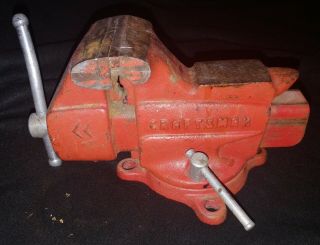 Vintage Craftsman Swivel Bench Vise No 506 - 51801 Made In The Usa