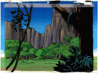 The Adventures Of Flash Gordon Production Hand Painted Background Filmation