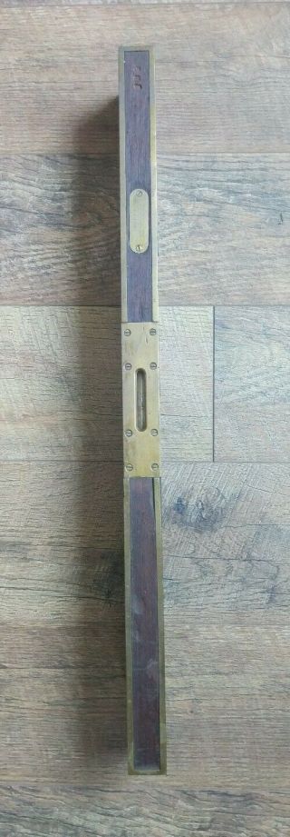 Antique Stanley Rule & Level Co.  26 " Level Wood Brass Carpenter 