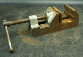 D) Vintage Small Machinist Tool Lathe Mill Vise 4 1/2 Lb (b4)