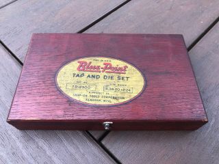 Vintage Blue Point Tap & Die Set Td - 2500 Snap - On Tools