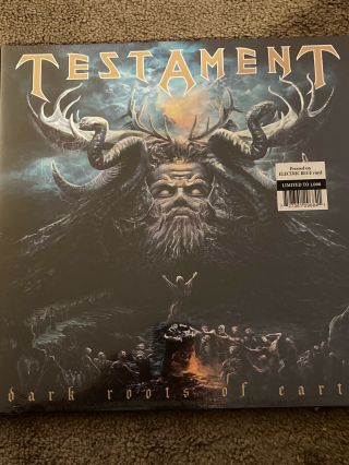 Testament - Dark Roots Of Earth 2x Lp Electric Blue Vinyl Limited To 1000