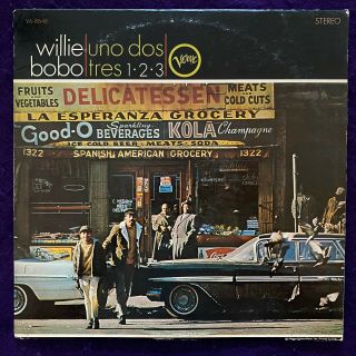 Willie Bobo Uno Dos Tres Lp Van Gelder Stereo Verve Latin Jazz Record Vinyl Nm -