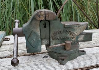 Littlestown No.  400 Swivel Bench Vise With Anvil.  Made In Pennsylvania Usa