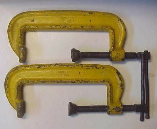 2 Vintage J.  H.  Williams & Co.  108 Drop Forged Agrippa 8 " C Clamps