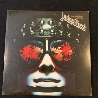 Judas Priest " Hell Bent For Leather " Lp 1979 Promo Gold Stamp Rare Vinyl Vg,