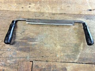 Vintage 10 " Th Witherby Draw Knife Old Antique Woodworking Shaving Tool